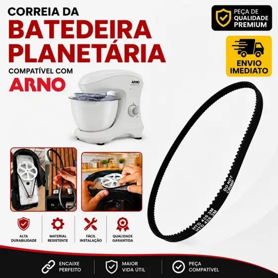 Correia Borracha Batedeira Planetária Arno Original
