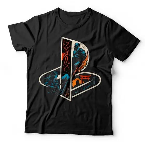 camiseta casual geração Playstation aproveite essa grande promoção