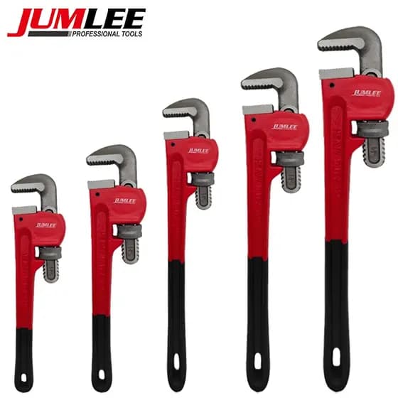Chave de Cano Heavy Duty Jumlee Resistente Ajuste Rápido Reparo Tubulação Gás, ferramenta industrial para oficina
