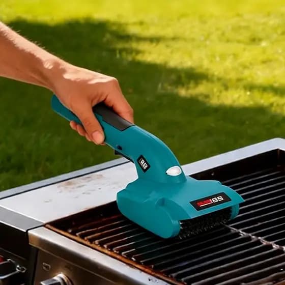 Escova Elétrica para Grelha Churrasqueira Inoxidável Limpeza Pesada Sem Fio Automática Profissional