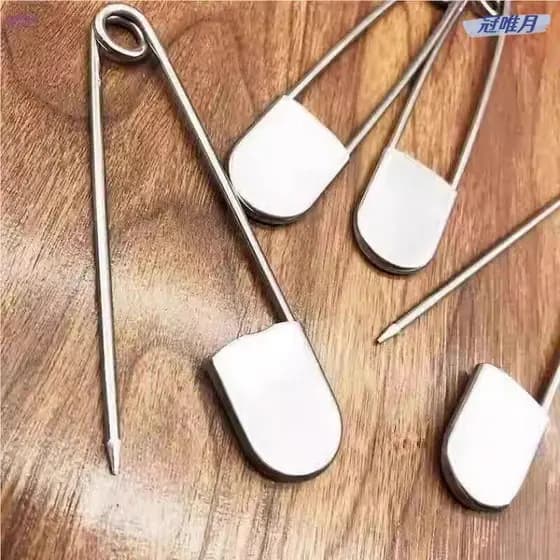 Pino Plus Size de aço inoxidável 304 Fio de aço espessado Fivela de pino grande Fusível de segurança Pino de fivela Lenç