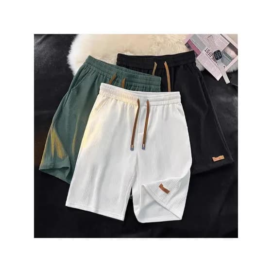 Shorts curtos meninos soltos 2025 verão na moda tamanho grande exterior Wear esportes casuais calças médias de cinco pon