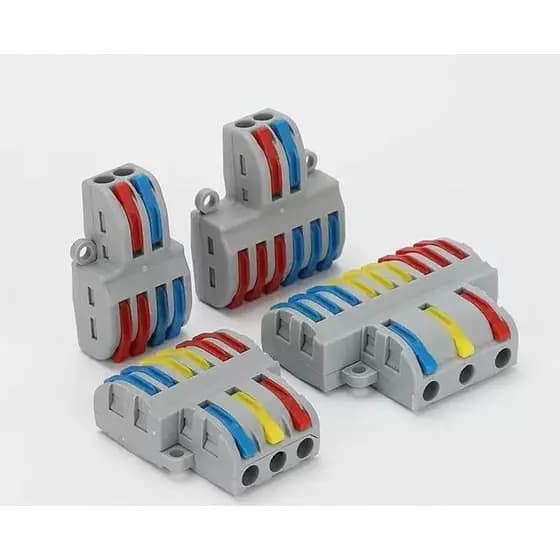 Kit10/15/25 de Conector DE Elétrico Push-in Terminal Block Universal Fast Conectores Para Conexão422