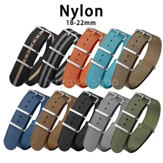 Zulu Canvas Universal Loop Pulseira Para Substituição 18/19/20/22mm NATO One Nylon De Relógio Homens Mulheres Esporte Ba