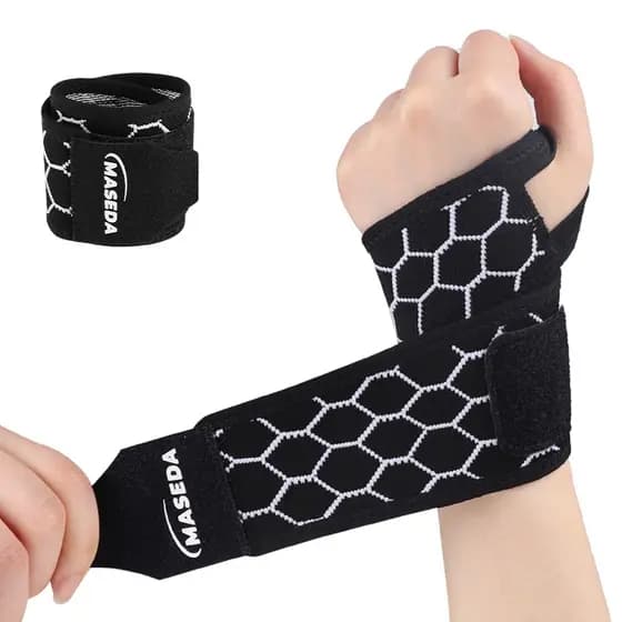 Pulseira De Compressão Esportiva Ajustável , Suporte Para Articulação De Pulso , Confortável E Respirável , Adequada fit