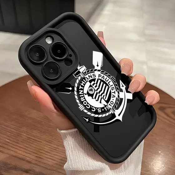 Timão 1910 Capa Para IPhone 17 13 15 11 XR 12 14 16 Normal AIR Plus Pro Max Proteção da Lente Capinha