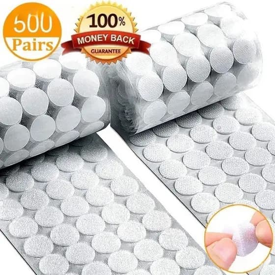 500 Pares De Pontos De Feltro De Velcro Autoadesivos/Fita De Fixação Adesiva À Prova D'água/10/15/20/25mm Discos De Ganc