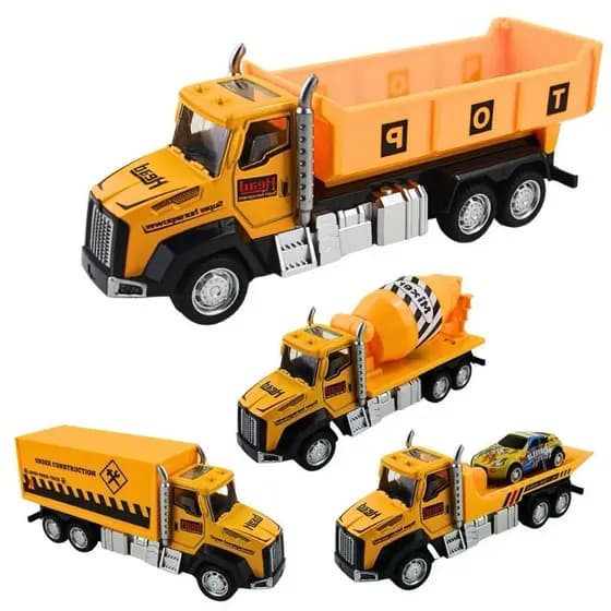 Caminhão Brinquedo Infantil Construção Fricção Metal