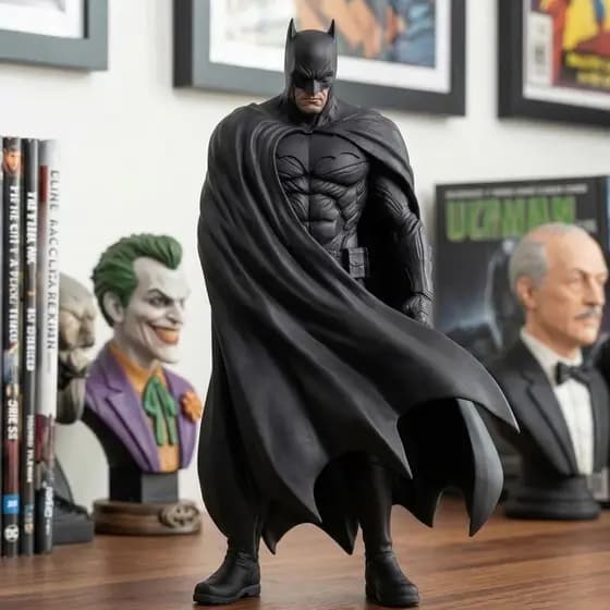 Estátua Batman Geometria Moderna Cavaleiro das Trevas – Decoração Geek, Decoração Setup, colecionador