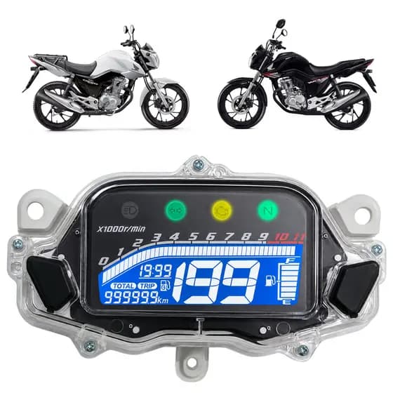 Painel Completo Digital Honda Cg 160 Fan Titan Cargo Led Plug 2015 - 2022