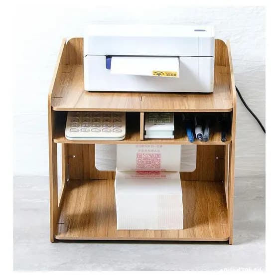 Rack de impressora térmica de escritório simples Desktop expresso rack de armazenamento único superfície eletrônica supo