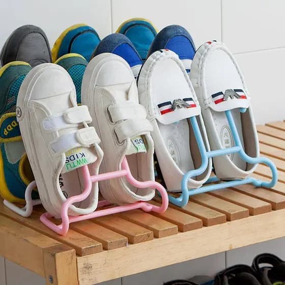 Dois-em-um Stand-Up armazenamento sapato rack suporte crianças multifuncional varanda pendurado sapato rack secagem Sho