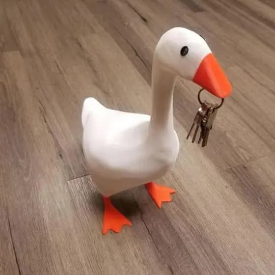 Armazenamento de pato criativo diy ímã resina pato escultura ornamentos chave armazenamento ornamento Design