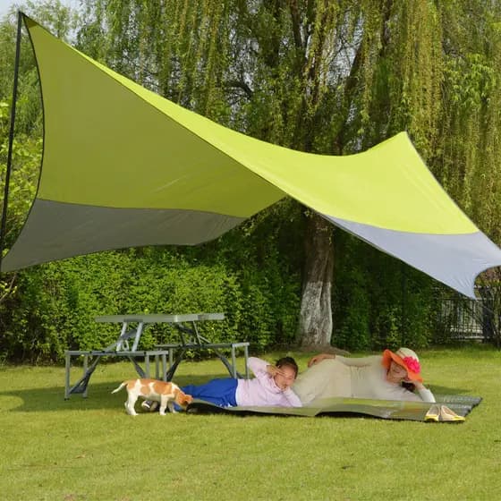 Cortina de céu genuína Anti-ultravioleta toldo à prova de chuva barraca de acampamento ao ar livre Oversized Ultra-leve