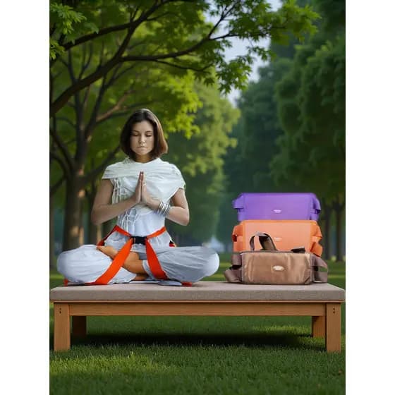 Cinto de meditação dedicado para meditação, cinto de disco duplo para meditação, Yoga, meditação, computador, escritório