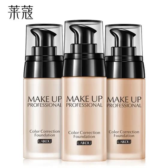 Lycome Liquid Foundation Creme Creme Mulheres Corretivo de Pele Seca Forte Hidratante Controle de Óleo Nu Maquiagem Isol