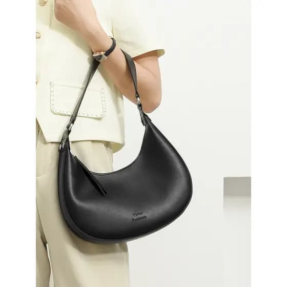 Axilas única crescente bolsa feminina 2026 novo estilo nicho bolsa feminina de um ombro mensageiro simples portátil High