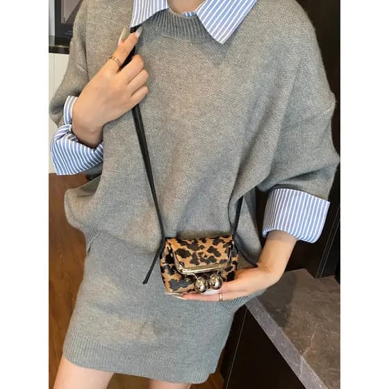 Nicho Design requintado manguito saco feminino 2025 novo estilo na moda de um ombro saco do mensageiro Mini batom pequen