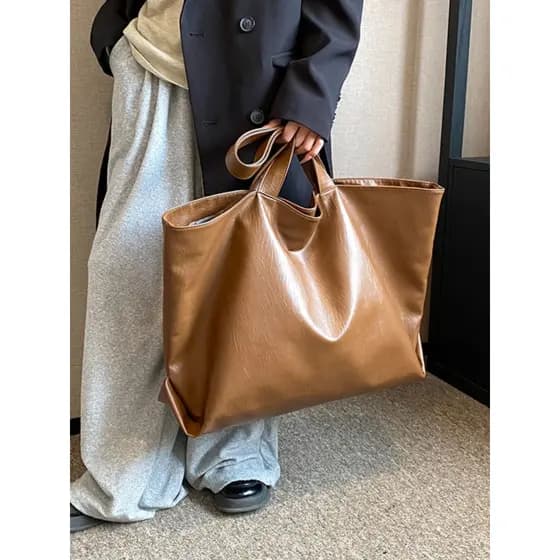 Grande saco feminino grande capacidade saco Commuter sacola de compras do plutônio saco de bagagem saco de viagem de gra