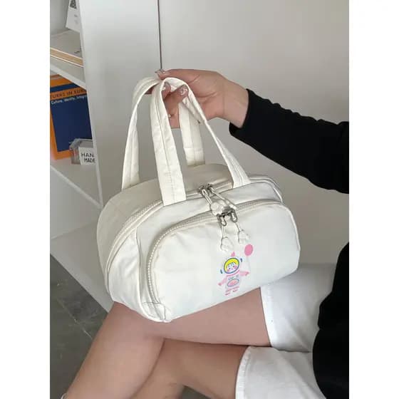 Saco cosmético feminino portátil passeio grande capacidade negócios viagem saco de higiene pessoal pequena bolsa fresca