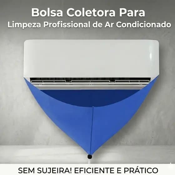Saco Bolsa Coletora De Água Para Limpeza Ar Condicionado Split + Elástico Ajustável