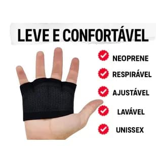Luva Academia Meia Luva Neoprene Antiderrapante Unissex