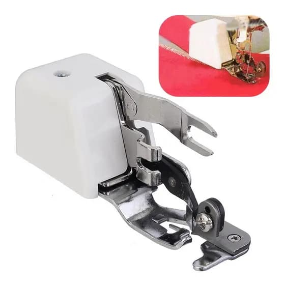Pé Calcador Overlock com Faca Lateral Corte e Acabamento Profissional de Tecidos