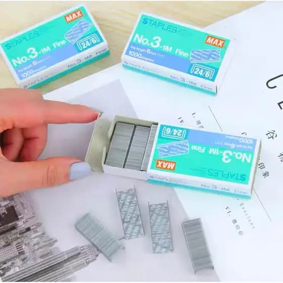 Suprimentos de Escritório Grampos Unificados 24/6 Grampeador Grampos Papelaria Nº 12 Grampos Universais Agulhas de Gramp