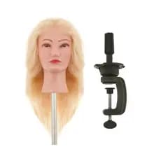 Cabeça De Boneca P/ Treino Cabelo Natural Platinado