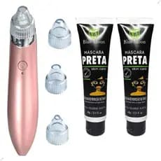 Kit Limpeza De Pele Mascara Preta 100ml + Extrator de Cravos Elétrico