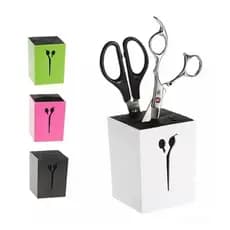 Porta Tesoura Profissional Suporte De Mesa Prático 10 Un