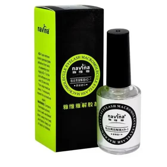 Removedor Líquido De Cola De Cílios Navina 10ml