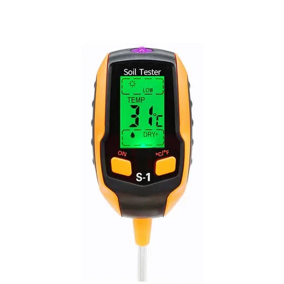 Detector de solo multifuncional medidor de ph do solo medidor de ph luz salinidade temperatura higrômetro
