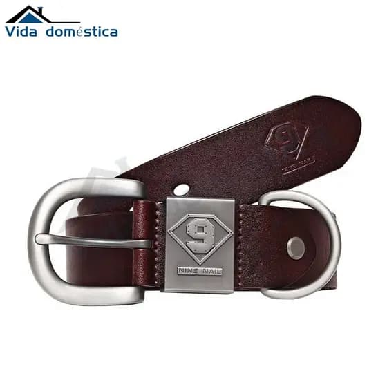 Cinto couro genuíno masculino marca de metal, cinto masculino couro ntos masculinos de alta qualidade de marca de design