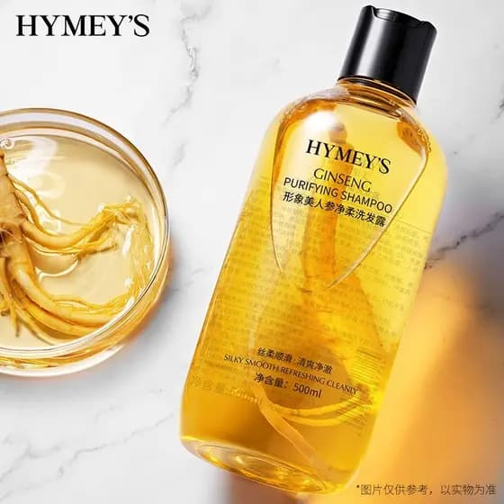 Imagem beleza Ginseng shampoo macio Silicone-livre hidratante controle de óleo Anti-caspa reparação masculino feminino s