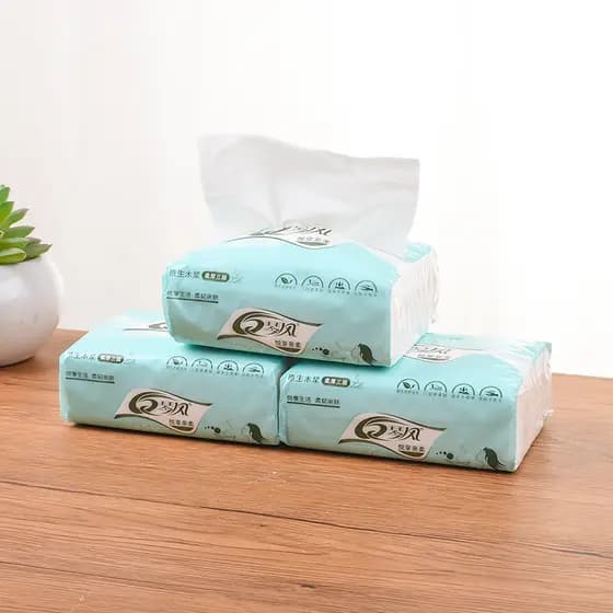 Log tecido removível tecido Facial tecido higiênico guardanapo macio doméstico polpa Original bebê sem fragrância tecido
