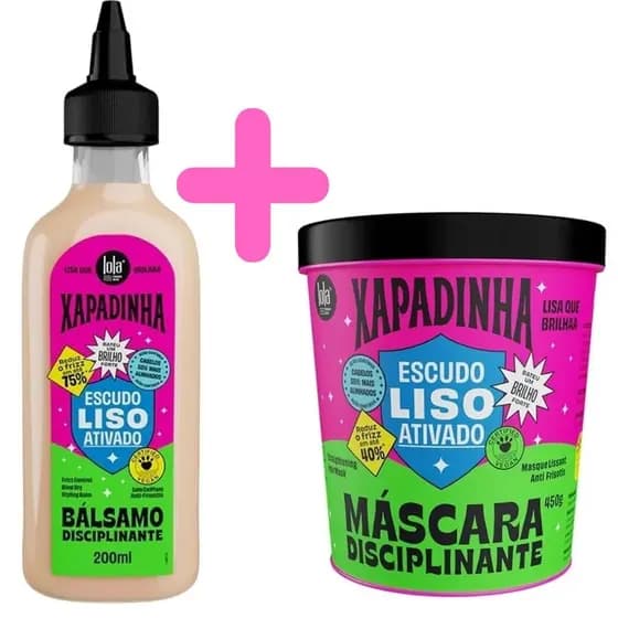 Kit Xapadinha Lola Cosmetics Bálsamo 200ml + Máscara 450g Alinhamento Capilar