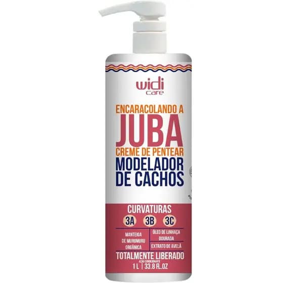 Widi Care Encaracolando a Juba Creme de Pentear 1L Definição de Cachos Hidratação e Controle Frizz