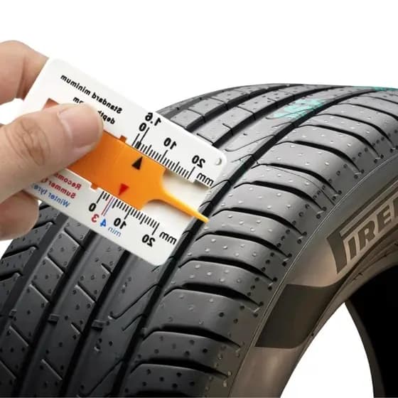 Medidor Sulco Pneu Paquímetro Profundidade Pneu Carro Moto 0-20mm Ferramenta Medição