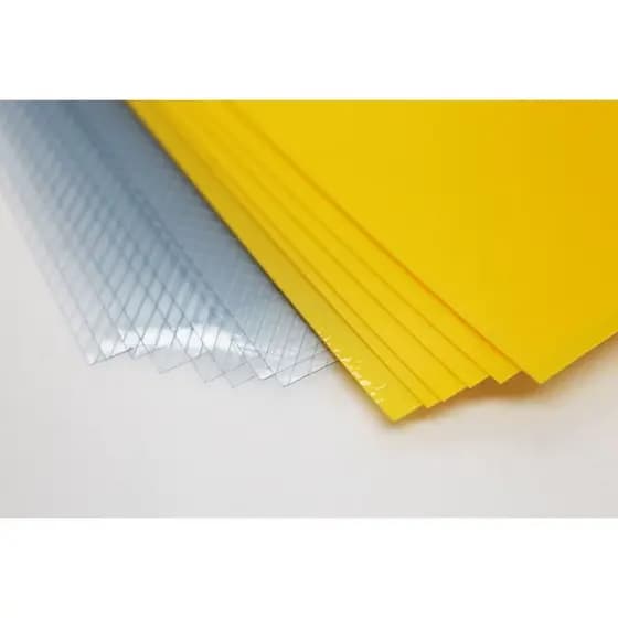 Kit Capa para Encadernação A4 Line Transparente + Couro Amarelo 100 Unidades LASSANE