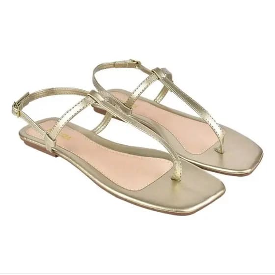 Sandália Rasteira de tiras Confortável sandália feminina confortável sapatos feminina elegante