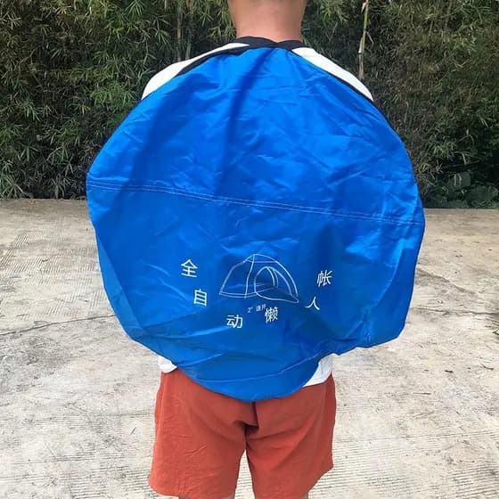 Saco de embalagem para barraca ao ar livre, cilíndrico, automático, aberto rápido, redondo, ligação de compressão, à pro