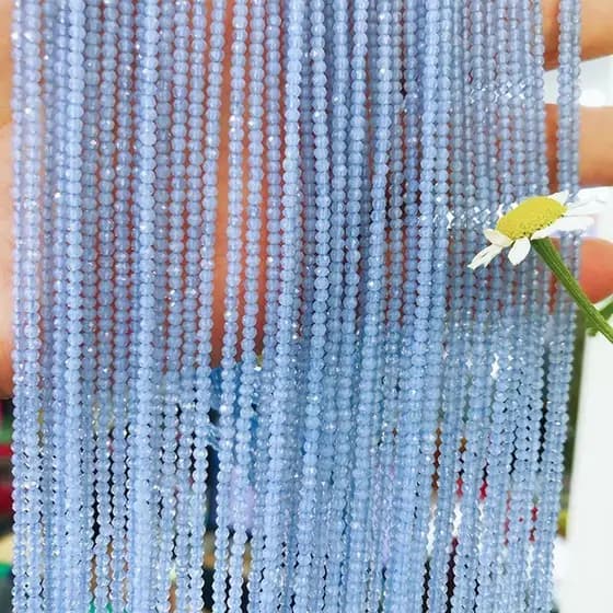 Vendas diretas da fábrica novo estilo afiado azul olho de gato espinélio Semi-acabado proteína azul contas soltas diy ar
