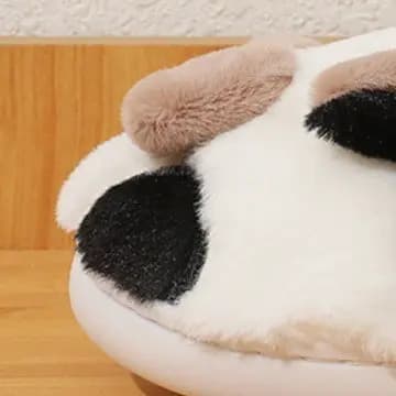 Novo outono inverno forro de lã pai-filho vaca casa chinelos de algodão quente das mulheres dos homens engrossado interi