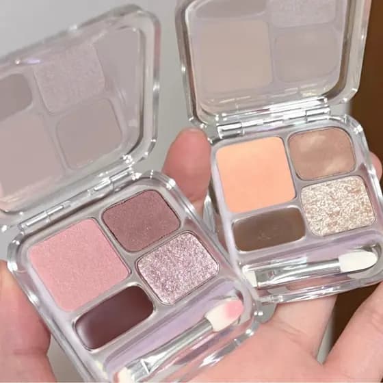 Little Oding Mesmo Estilo Quatro Cores Deitado Silkworm Paleta Paleta de Sombras Matte Highlighter Eyeliner Paleta Tudo-