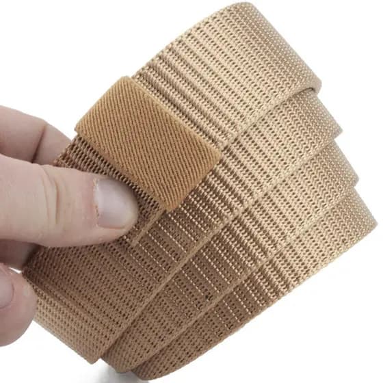 Cinto de náilon sem cabeça masculino fivela automática corpo sem cinto de lona na moda jovens calças casuais cinto frete