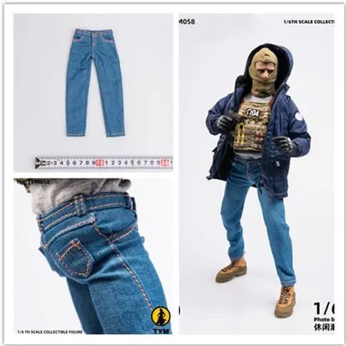 Tianyimei TYM058 Soldado Jeans Masculino Pronto Estoque