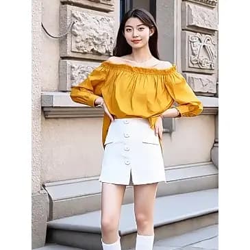 Lixin Desconto Roupas Femininas P Flutuante Série 2 Straightforward Elegante Charme Saia de Ferramentas Exclusivas