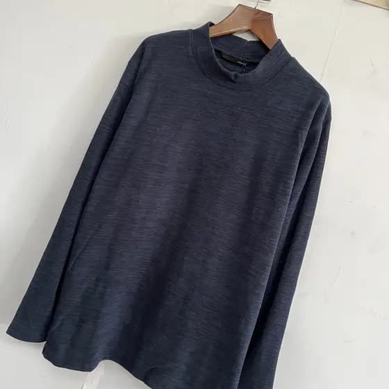 Outono inverno meia gola alta camisa de fundo das mulheres dos homens forro de lã cor sólida azul marinho alemão veludo