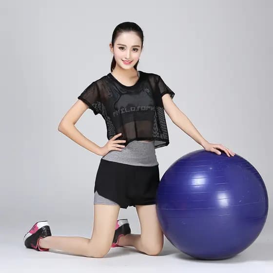 Roupas de Fitness de verão roupas de Yoga mulheres verão blusa fina roupas de secagem rápida de manga curta esportes top